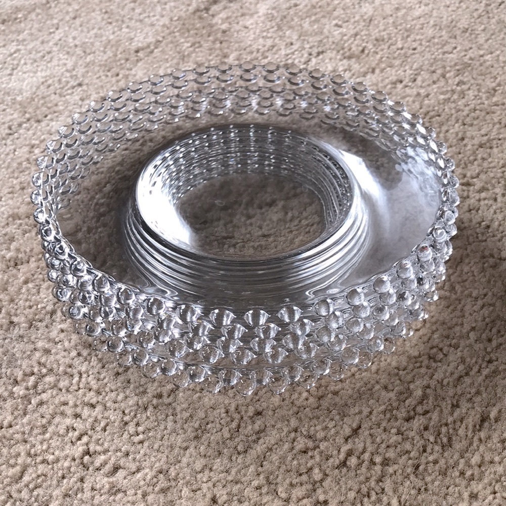 Set of 6 Vintage Candlewick Salad Plates by IMPERIAL GLASS